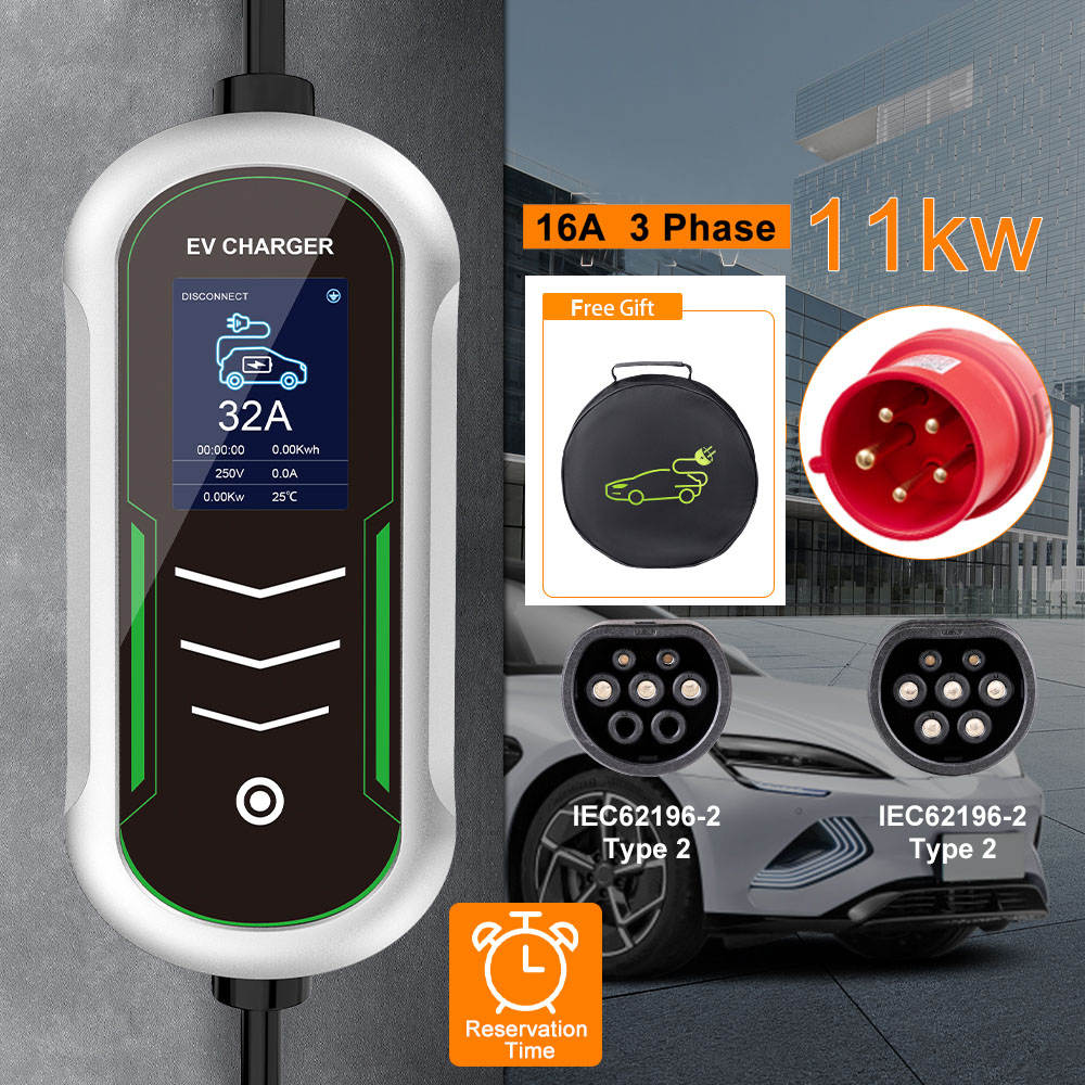 Type 2 Portable Ev Charger 11Kw Cee - IPENGEN 11KW EV شاحن محمول Type2
