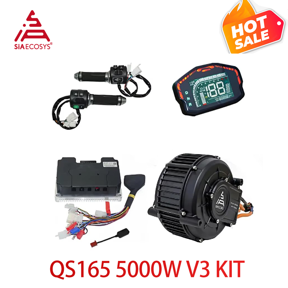 Mid Drive Motor Kit 72V 5000W - QS165 V2 5000W 72V طقم محرك