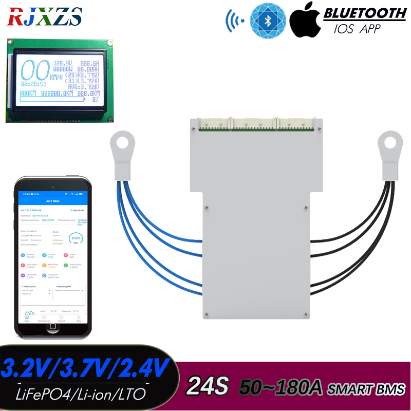 Smart Bms 24S 200A Bluetooth Lifepo4 - 8S إلى 20S 22S 24S SMART