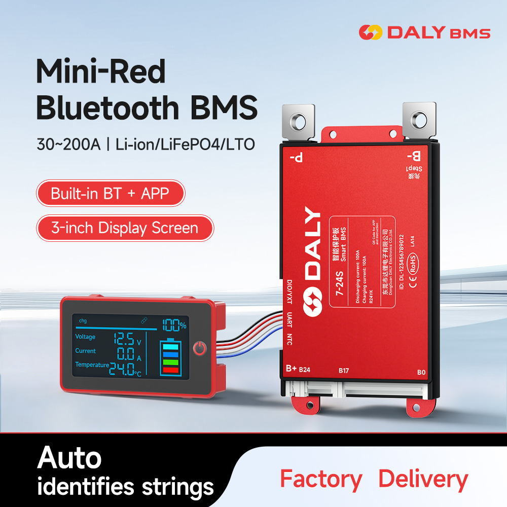 Smart Bms 24S 200A Bluetooth Lifepo4 - دالي سمارت 3 بوصة LCD BMS
