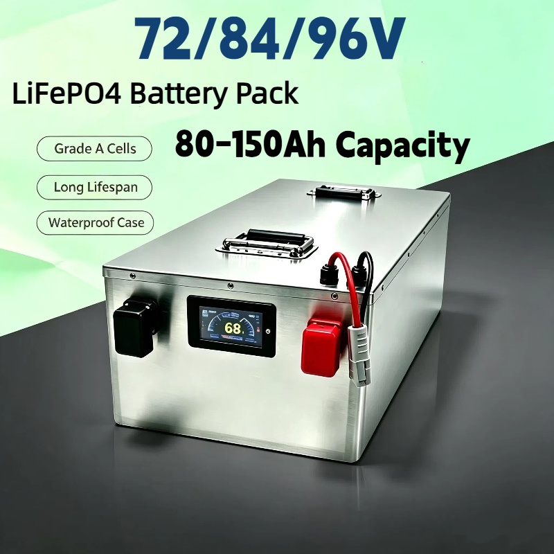 حزمة بطارية LIFEPO4 مع نظام إد - مراجعة Lifepo4 72V 100Ah Battery Pack Ev وسعره