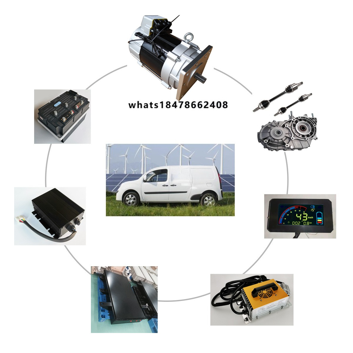 محرك كهربائي 15 كيلو واط، طقم  - مراجعة Ev Electric Motor Conversion Kit Car وسعره