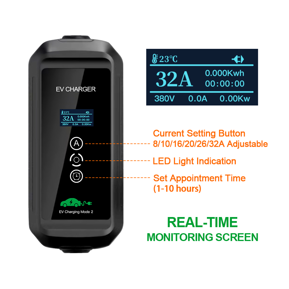 شاحن سيارات كهربائية 22kw 3 ال - مراجعة Ev Charger Type 2 22Kw 32A 3 Phase وسعره
