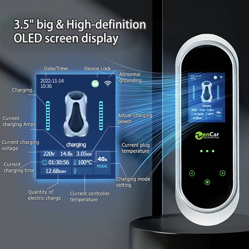 شاحن سيارات كهربائية محمول بقد - مراجعة Ev Charger Type 2 22Kw 32A 3 Phase وسعره