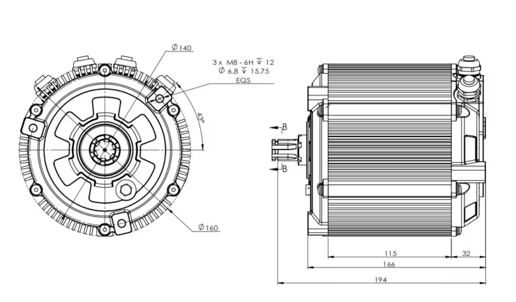 مجموعة محرك SiAECOSYS D133A-65 - مراجعة Mid Drive Motor Kit 72V 5000W وسعره