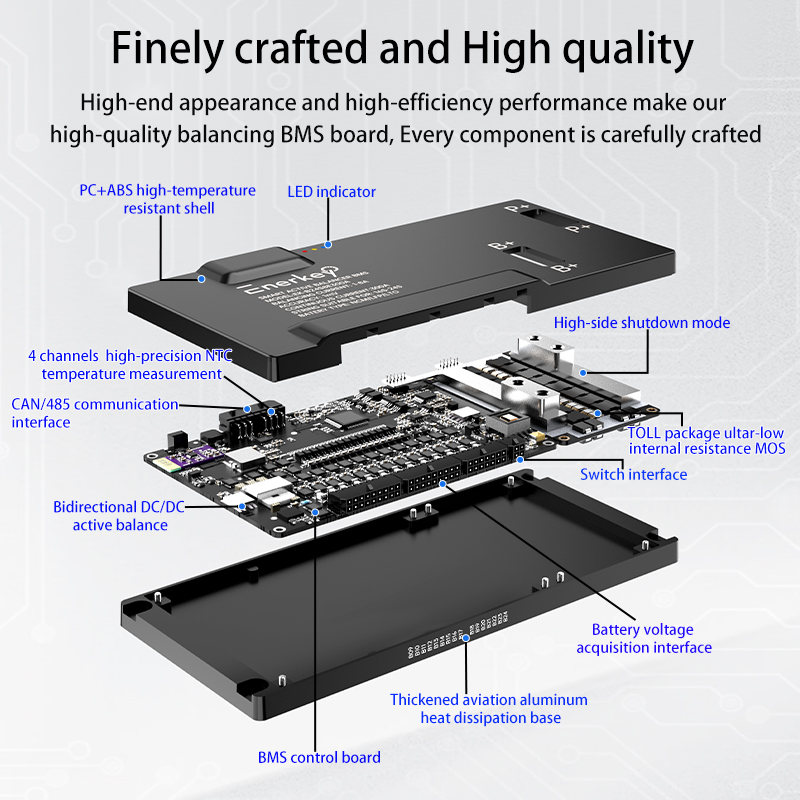 نظام إدارة البطاريات الذكي Ene - مراجعة Smart Bms 24S 200A Bluetooth Lifepo4 وسعره