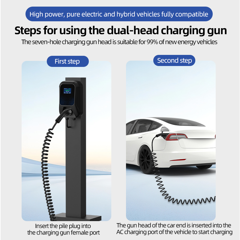 كابل شحن سيارة كهربائية محمول  - مراجعة Ev Charger Type 2 22Kw 32A 3 Phase وسعره