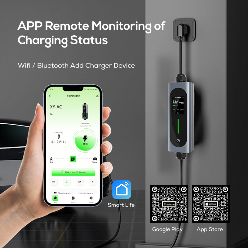 شاحن سيارة كهربائية محمول من O - مراجعة Type 2 Portable Ev Charger 11Kw Cee وسعره