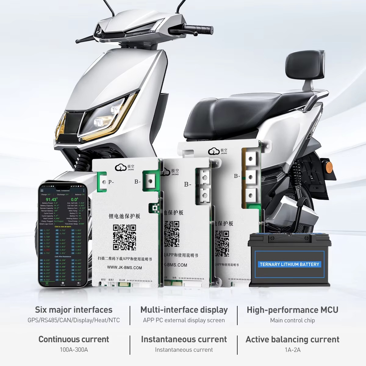 لوحة حماية البطارية الذكية JIK - مراجعة Smart Bms 24S 200A Bluetooth Lifepo4 وسعره