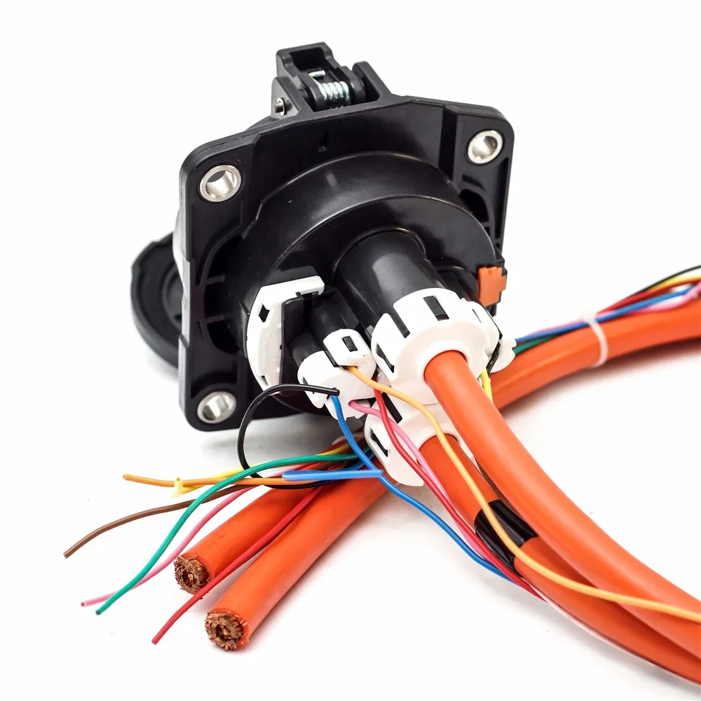 CHAdeMO المقبس مدخل 125A سريع  - مراجعة Chademo Inlet Socket 125A Ev وسعره