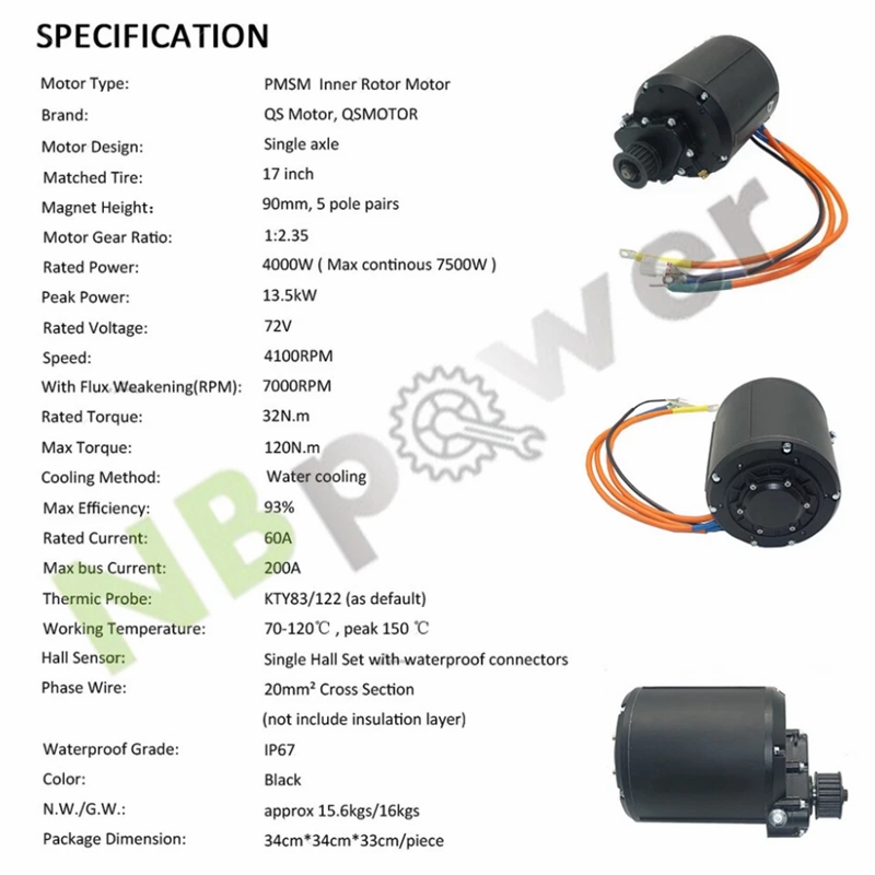 QS138 90H 4000W مجموعة تحويل ا - مراجعة Fardriver Nd72850 Controller وسعره