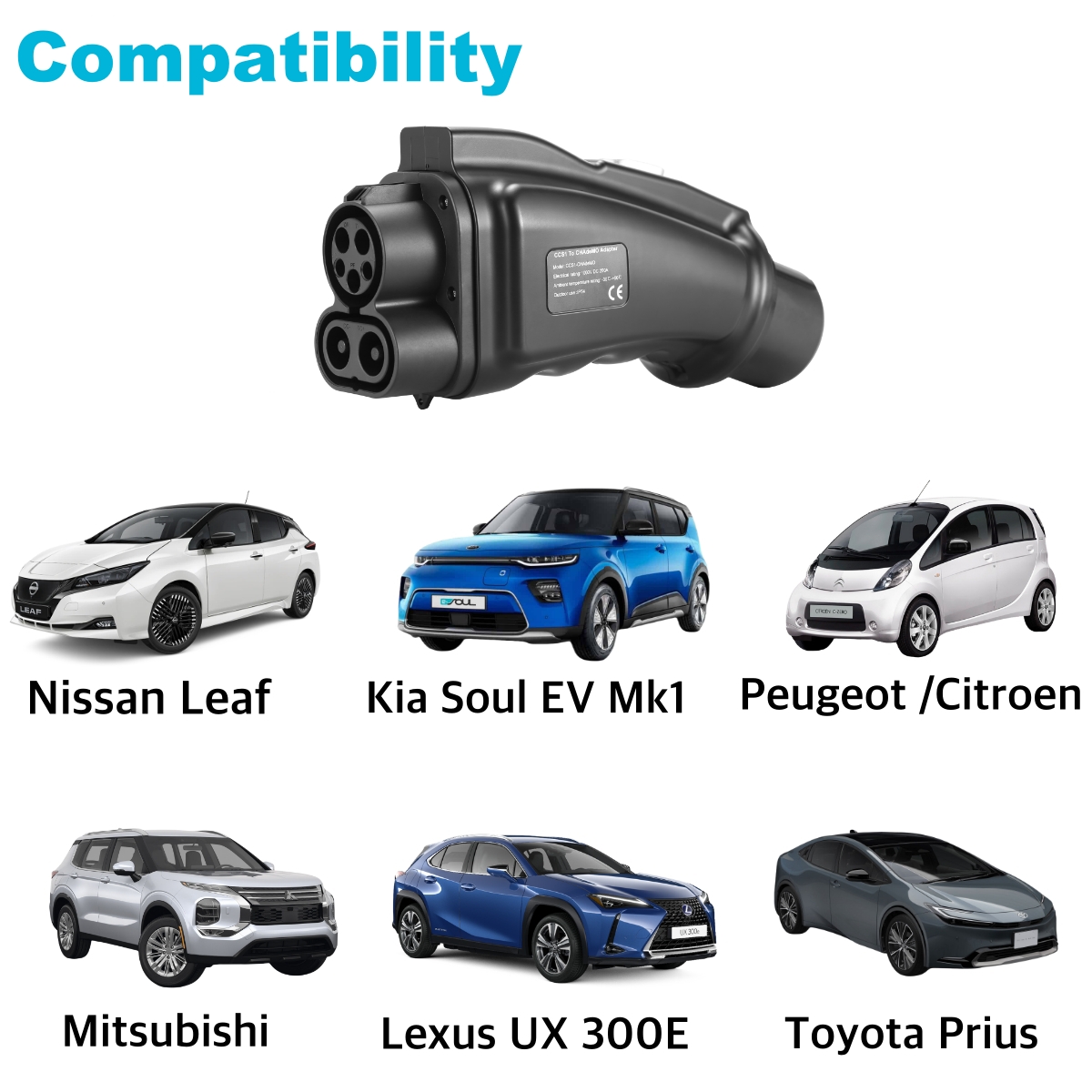 EVcharger4U CCS1 إلى CHAdeMO E - مراجعة Chademo To Ccs Combo 1 Adapter وسعره