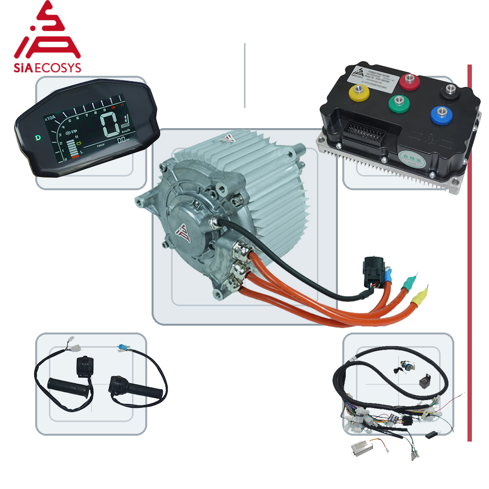 مجموعة محرك SiAECOSYS SIASZD14 - مراجعة Mid Drive Motor Kit 72V 5000W وسعره